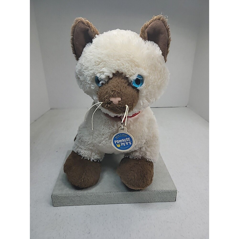 Build-A-Bear Workshop Siamese Cat Plush Stuffed Animal Promise Pets